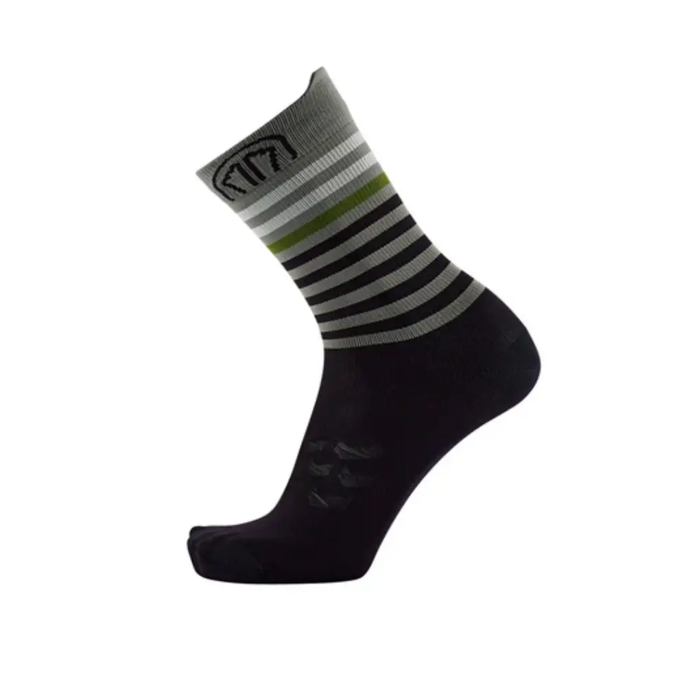 CALCETINES SIDAS RUN ANATOMIC LIGHT CREW - Negro / Gris Oscuro