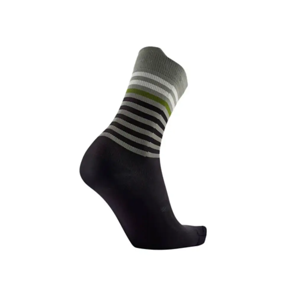 CALCETINES SIDAS RUN ANATOMIC LIGHT CREW - Negro / Gris Oscuro - Image 2