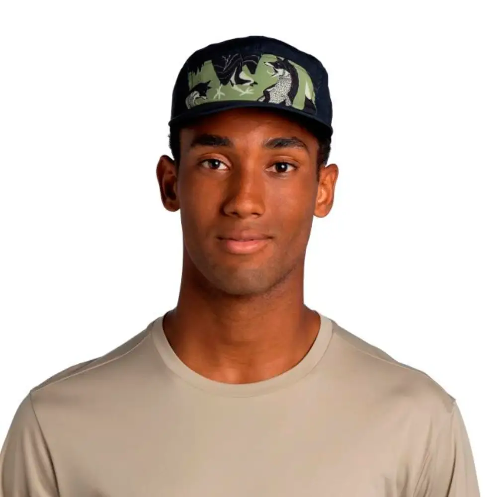 GORRA BUFF 5 PANEL GO - Rub Chomp Black - Image 3
